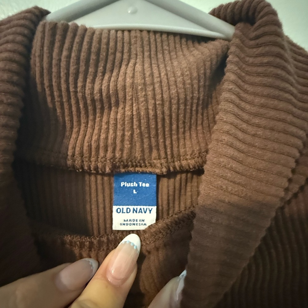 Old Navy Brown Ribbed Cardigan